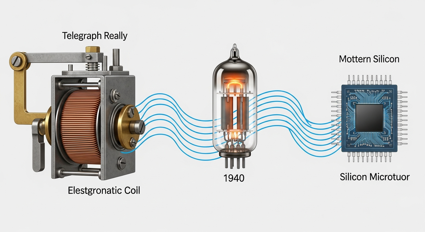 Telegraph to Transistor Evolution