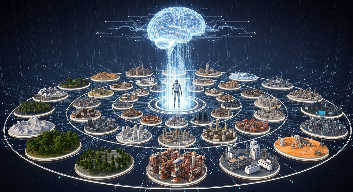 The endless training dojo - AI agents learning in generated worlds