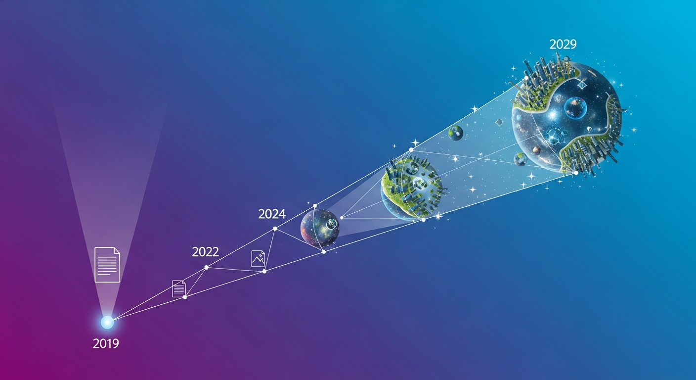 The trajectory from GPT-2 to world models