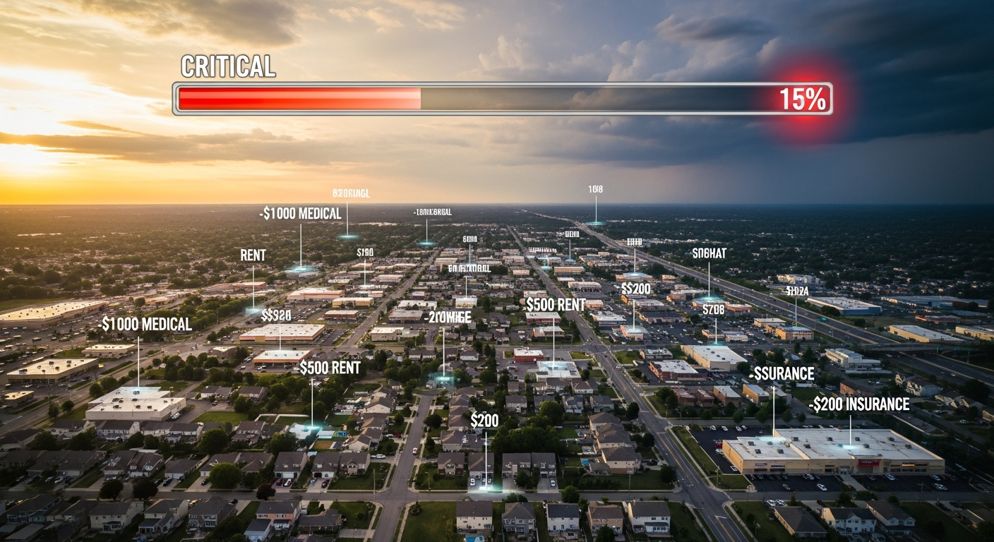 The gaming health bar metaphor applied to economic reality