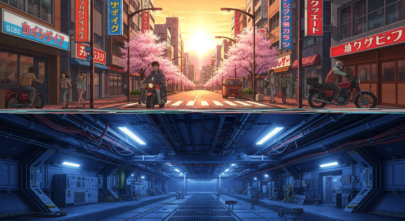 Simulated Tokyo vs. Reality