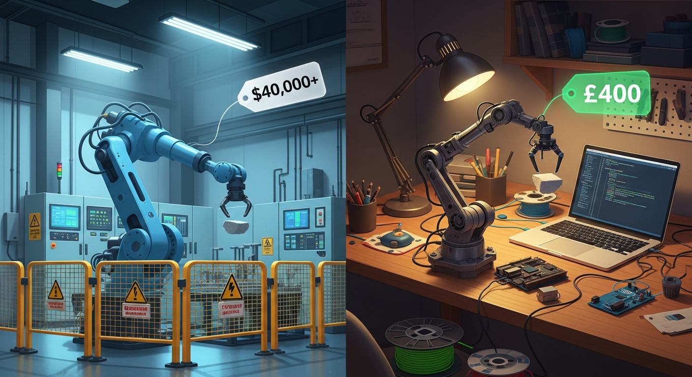 DIY vs Industrial Robot Comparison